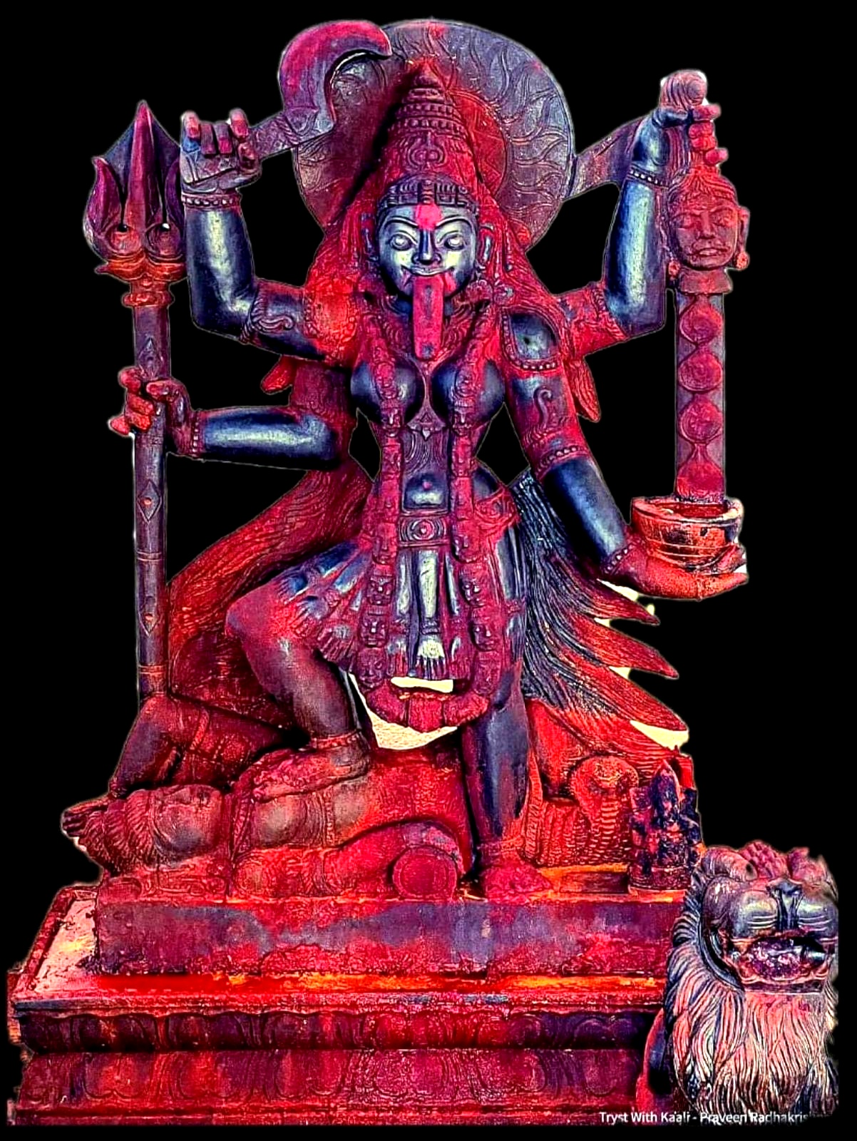 Ma Kali worshipped through the Kakaradi Kali Sahasranama names 667 to 777